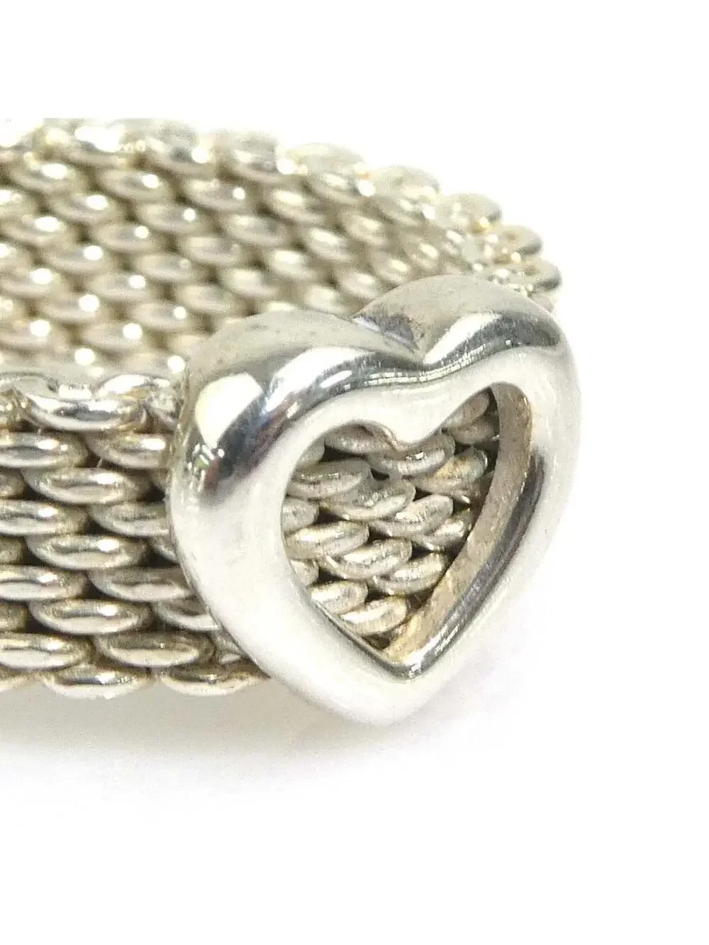 Auth Tiffany&Co. Somerset Heart Ring #294122T19B